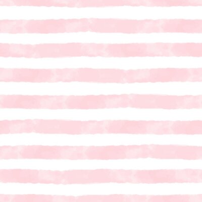 Papier peint à motif  Motif aquarellé avec des rayures roses irrégulières