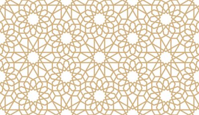 Papier peint à motif  Motif arabe oriental avec des étoiles