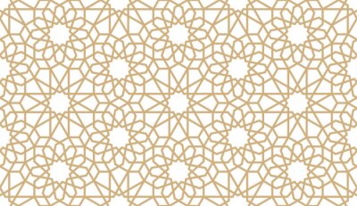 Papier peint à motif  Motif arabe oriental avec des étoiles
