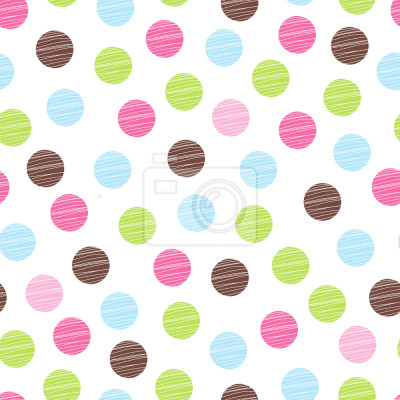 Papier peint à motif  Motif avec de grands cercles de différentes couleurs