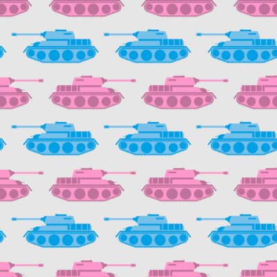 Papier peint à motif  Motif avec des chars