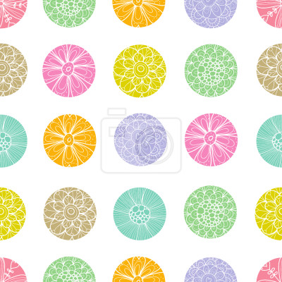 Papier peint à motif  Motif avec des gros points décorés