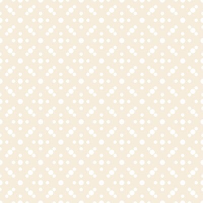 Papier peint à motif  Motif beige avec des points blancs connectés