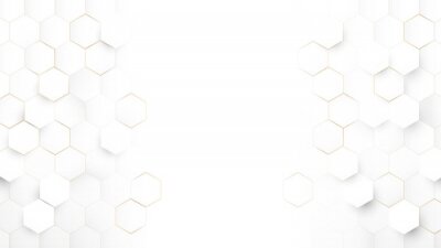 Motif blanc avec des hexagones