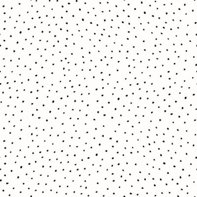 Papier peint à motif  Motif blanc avec des points noirs