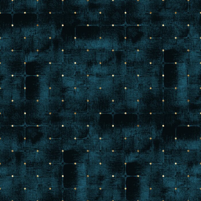 Papier peint à motif  Motif bleu marine imitant le velours