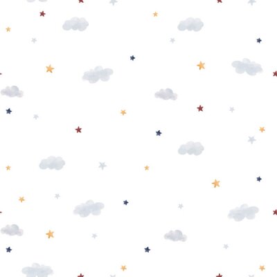 Papier peint à motif  Motif ciel aquarelle