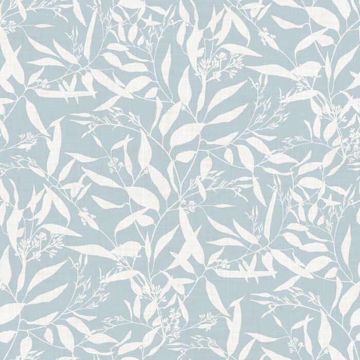 Papier peint à motif  Motif de feuille botanique délicat