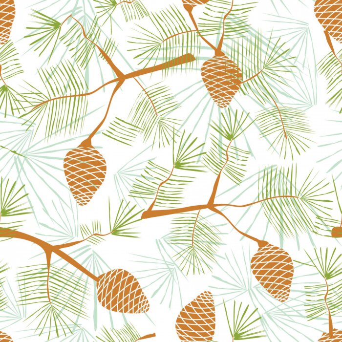 Papier peint à motif  Motif de fond sans couture de Pinecone