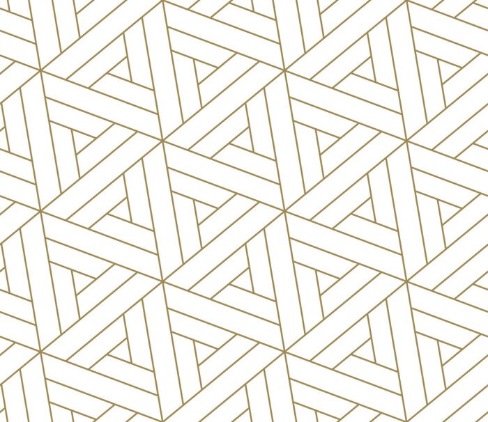 Papier peint à motif  Motif de formes géométriques sur fond blanc