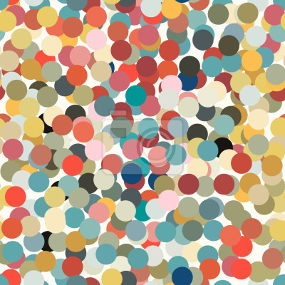 Papier peint à motif  Motif de points colorés superposés