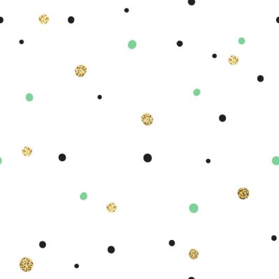 Papier peint à motif  Motif de points en trois couleurs