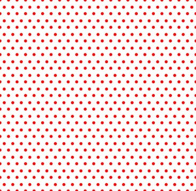 Papier peint à motif  Motif de points rouges sur fond blanc