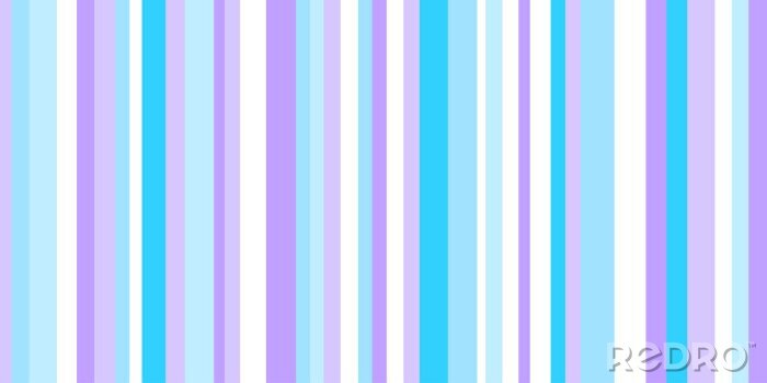 Papier peint à motif  Motif de rayures dans des tons de bleu et de violet