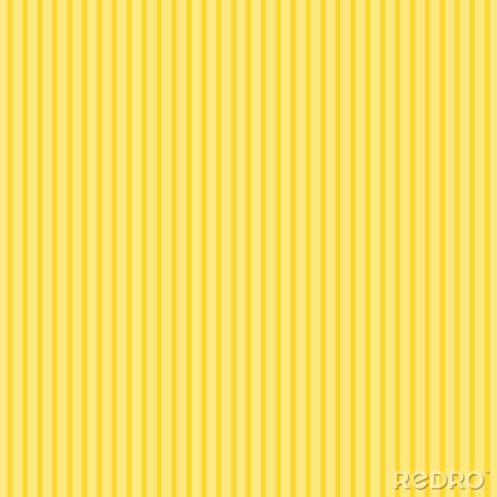 Papier peint à motif  Motif de rayures verticales dans des tons jaunes