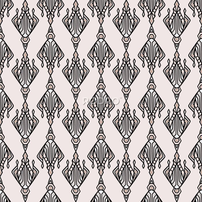 Papier peint à motif  Motif décoratif sur fond pastel