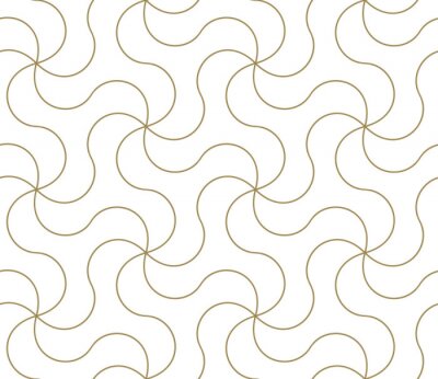 Papier peint à motif  Motif délicat de lignes ondulées interconnectées