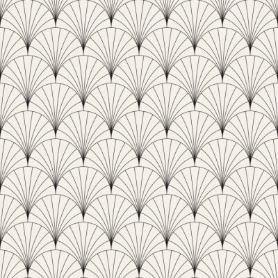 Papier peint à motif  Motif géométrique de style art déco