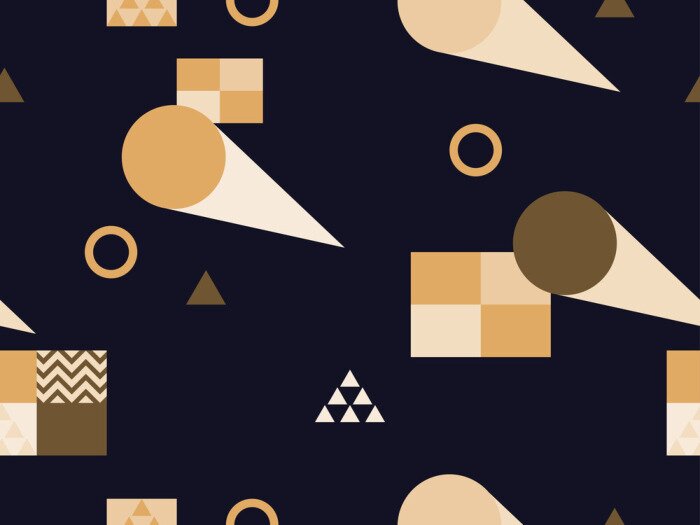 Papier peint à motif  Motif géométrique décoratif