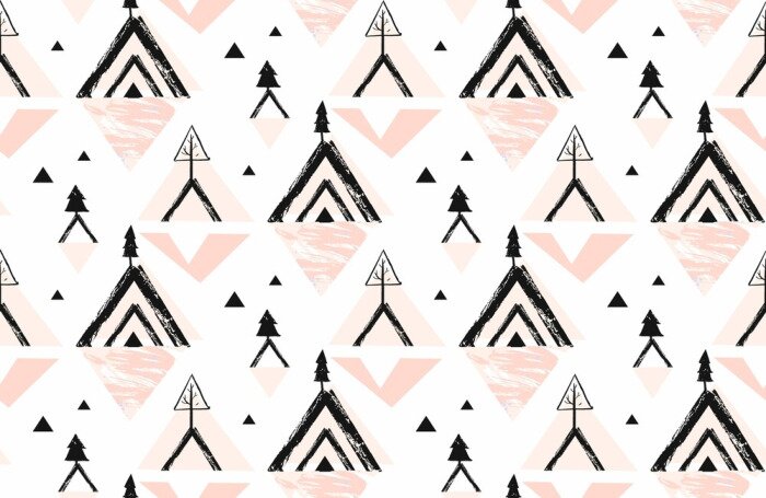 Papier peint à motif  Motif géométrique ethnique