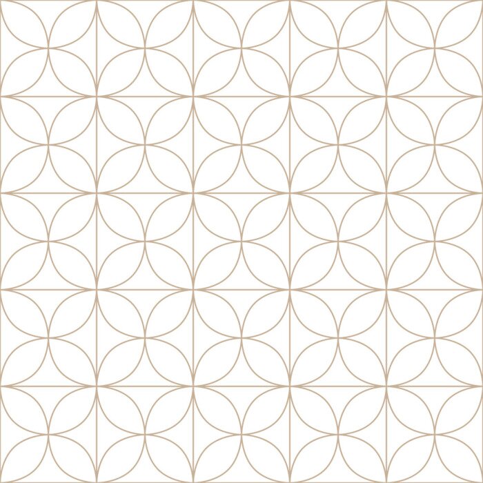 Papier peint à motif  Motif géométrique symétrique avec des cercles