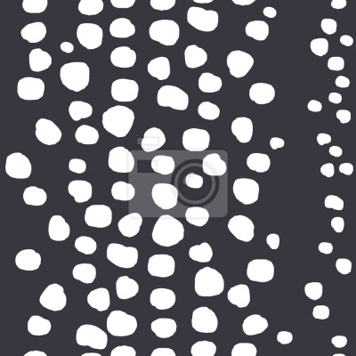 Papier peint à motif  Motif gris avec des points blancs irréguliers