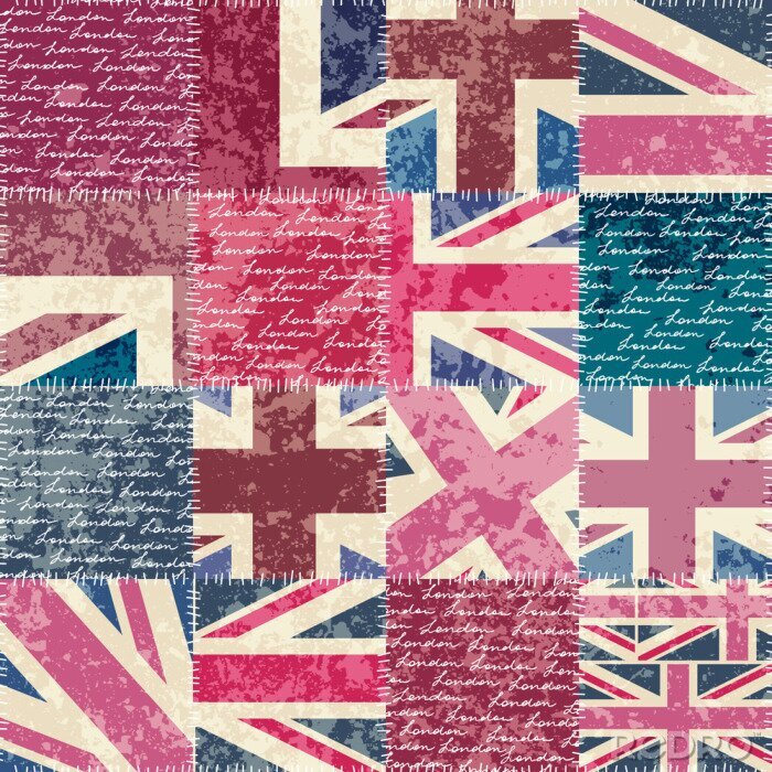 Papier peint à motif  motif London Vintage