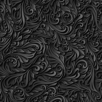 Papier peint à motif  Motif noir