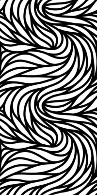 Motif ondulé noir et blanc