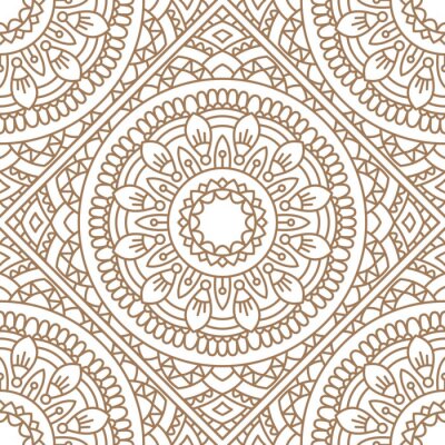 Papier peint à motif  Motif oriental transparent.