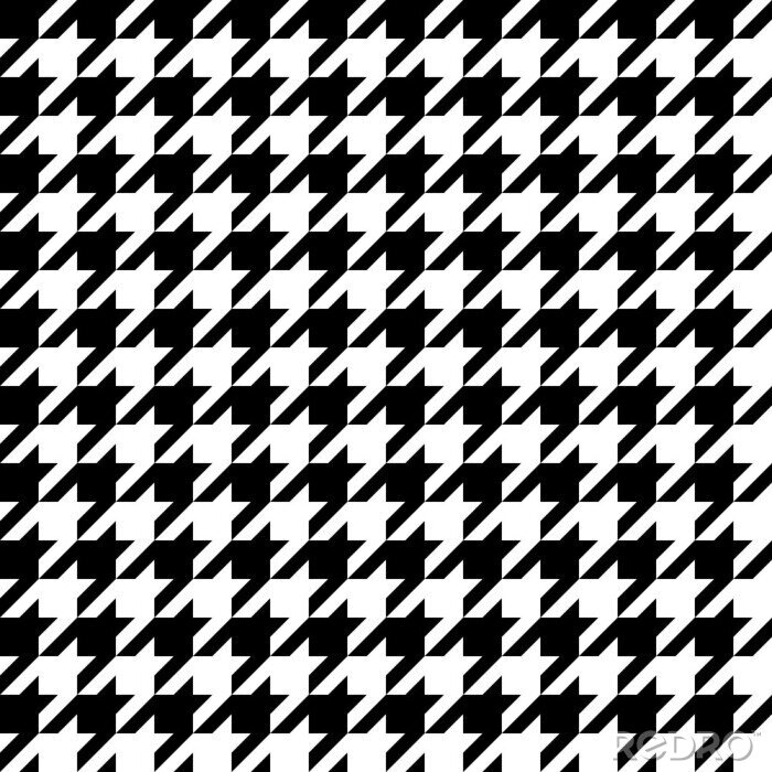 Papier peint à motif  Motif pied de poule