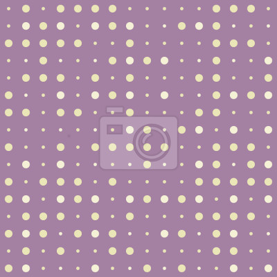 Papier peint à motif  Motif rose à petits points jaunes