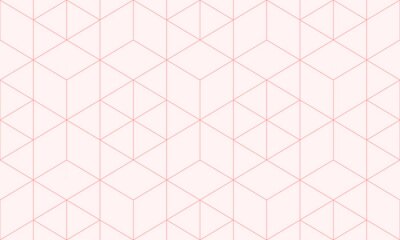 Motif rose pastel avec des formes géométriques