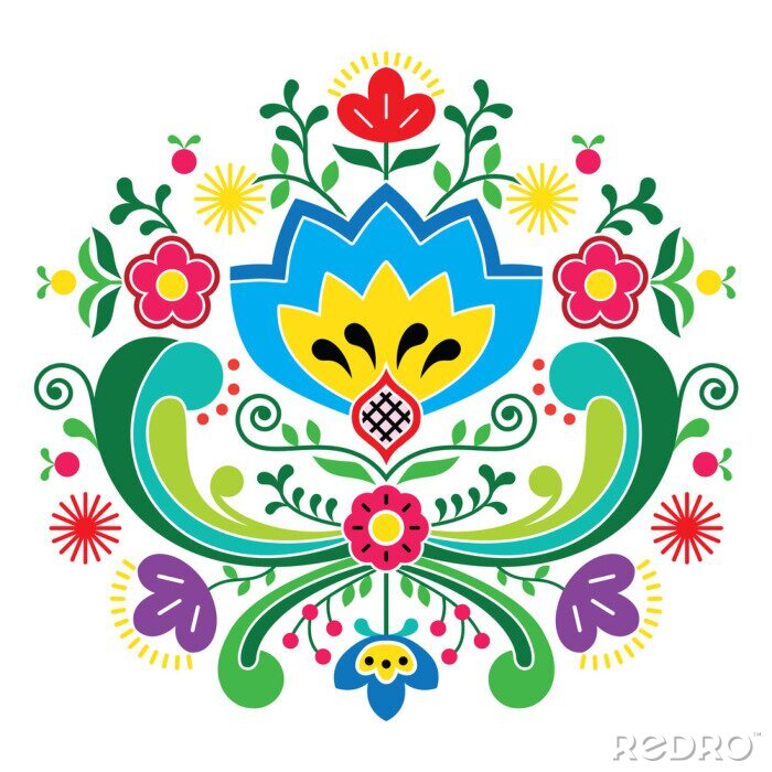 Papier peint à motif  Motif traditionnel norvégien