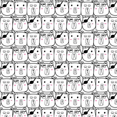 Papier peint à motif  Motif vectoriel porté à la main. Doodle art.