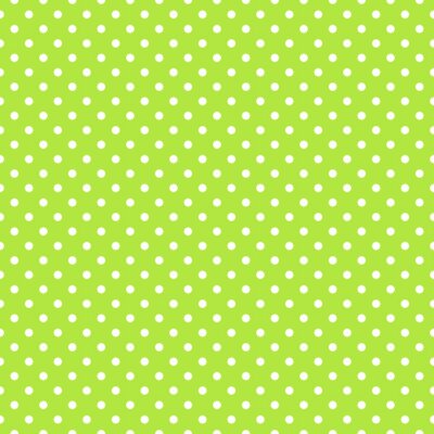 Papier peint à motif  Motif vert à pois blancs
