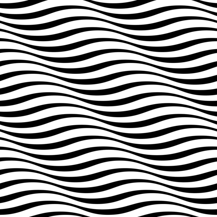 Papier peint à motif  Motif zébré rayé noir et blanc