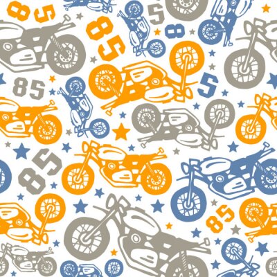 Papier peint à motif  Motos rapides