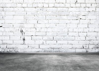 Mur blanc vieilles briques