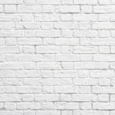 Mur de briques peint en blanc