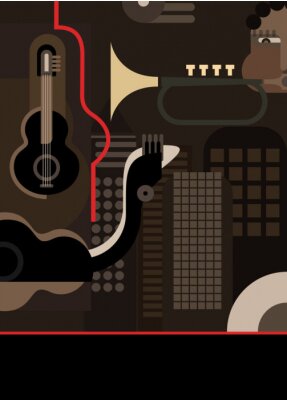 Musique - vecteur de fond