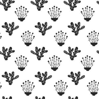 Nature désertique en noir et blanc