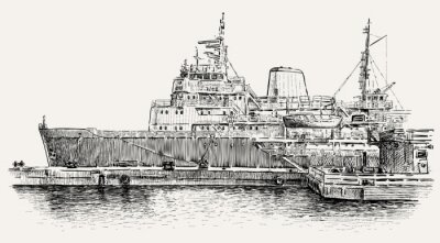 navire à quai