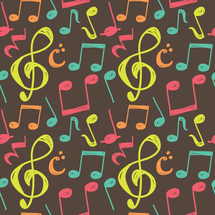 Papier peint à motif  note de musique de fond
