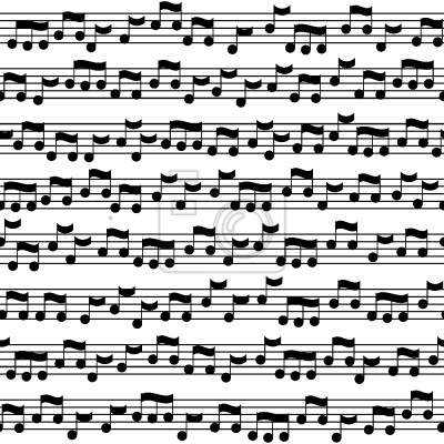 Papier peint à motif  Notes de musique