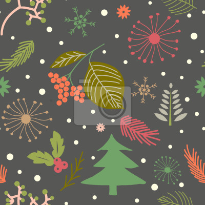 Papier peint à motif  Nuit d'hiver