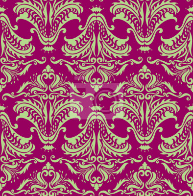 Papier peint à motif  Opulence violet