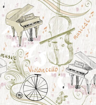 Papier peint à motif  Orchestre symphonique