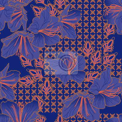 Papier peint à motif  Oriental Blossoms Imperial