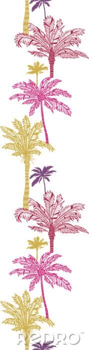Papier peint à motif  Ornement avec des palmiers